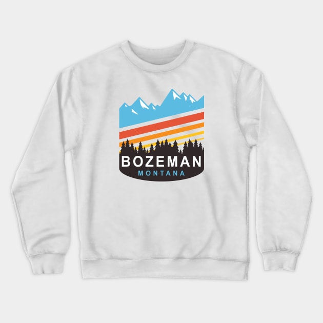 Bozeman Montana Crewneck Sweatshirt by Eureka Shirts